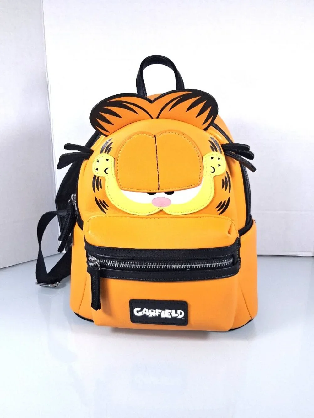 Nickelodeon Classic Comic Character Face Garfield Zippered Mini Backpack Bag